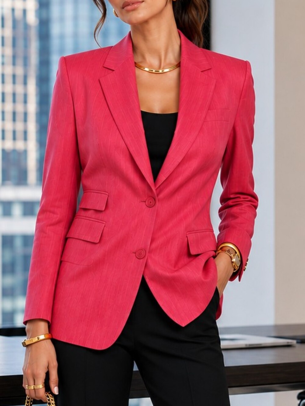 THE KOOPLES Single Breasted Pink Blazer. NWT Sz US 6 MSRP $555